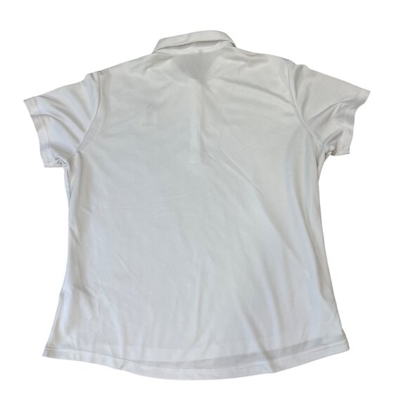Adidas LPGA White Polo Shirt Women's Size XL Moisture-Wicking Short Sleeves - Picture 2 of 12